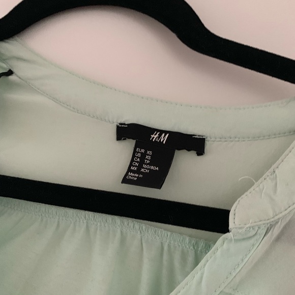 Pastel Teal Mint Blouse - Picture 2 of 2